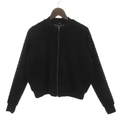 エモダ EMODA ジャケット ジャンパー ジップアップ 総レース ブラック 黒 Sのサムネイル