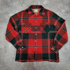 McGREGOR マックレガー 50's 50年代 チェックネルシャツ ウール 赤シャツ VINTAGE ヴィンテージ USA製