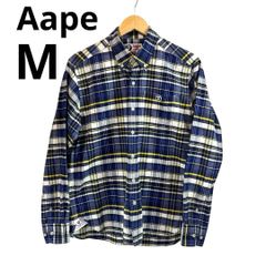 a bathing ape 90s 初期三角タグ マドラスチェックシャツ - メルカリ