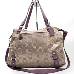 極美品　COACH コーチ 2way ショルダーバッグ シグネチャーF17580