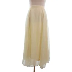 コラージュ ガリャルダガランテ COLLAGE GALLARDAGALANTE タグ付き シアースカート ロング丈 黄 イエロー F ■FF