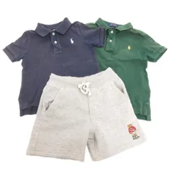ポロ ラルフローレン POLO RALPH LAUREN 3点 セット まとめ ポロシャツ ハーフパンツ ポロベア 100-110 マルチカラー