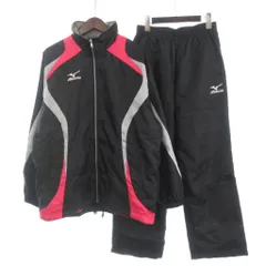 ミズノ MIZUNO セットアップ 上下セット ハードブレーカー ウインドブレーカー ジャケット パンツ M ピンク 黒