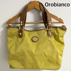Orobianco    オロビアンコ　バッグ　マスタード　ハンドバッグ　ロゴ　お出掛け　送料込み  6463562