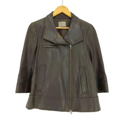セオリーリュクス theory luxe シープレザー ダブルジップ ダブルライダースジャケット レディース  40のサムネイル