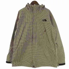 ザノースフェイス THE NORTH FACE 美品 スクープジャケット マウンテンパーカー ジップアップ ギンガムチェック ナイロン NP15013 ホワイト ブラック L