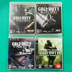 【４点セット】PS3 コール オブ デューティ ブラックオプス コール オブ デューティ ブラックオプスII コール オブ デューティ ゴースト コール オブ デューティ4 モダン・ウォーフェア COD MW プレイステーション3