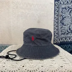 F ポロ ラルフローレン コットン チノ バケットハット サファリハット 帽子