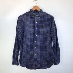 RALPH LAUREN カスタムフィット チェックシャツ メンズ M パープル 3231202603140041