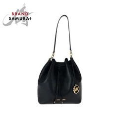 美品 Michael Kors マイケルコース ジュリー ブラック ゴールド金具 レザー 35SOGXEM2T ショルダーバッグ ハンドバッグ レディース 505407【中古】