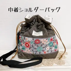 インド刺繍リボンꗯ巾着ショルダーバッグ☺︎04