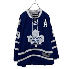 1464☆リーボック☆NHLメープルリーフス☆編み上げホッケーシャツ 
