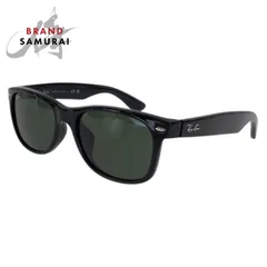 超美品 Ray-Ban レイバン ウェイファーラー 男女兼用 ブラック 黒 グリーン RB 2132 F 901L 55□18 140 3N サングラス メンズ 506538【中古】