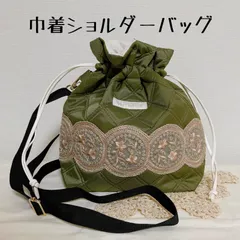 インド刺繍リボンꗯ巾着ショルダーバッグ☺︎05