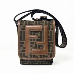 FENDI フェンディ ズッカ柄 フラップ ショルダー バッグ 7VA155 00MX7 F0VT4 FF ブラウン ブラック ファションバッグ 斜め掛けバッグ 男女兼用 aua78182080307