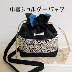 インド刺繍リボンꗯ巾着ショルダーバッグ☺︎06