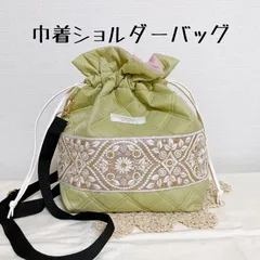 インド刺繍リボンꗯ巾着ショルダーバッグ☺︎07