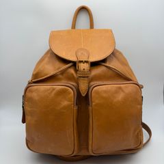 希少 coach コーチ リュック オールレザー キャメル ブラウン 71743