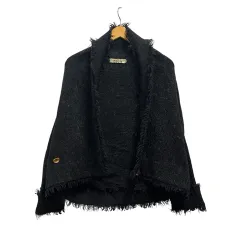 BADOU・R ジャケット 長袖 無地 ウール 黒 ブラック