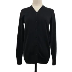 アンタイトル UNTITLED カーディガン ニット Vネック ウール 無地 長袖 グレー