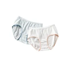 【新品】 [Hapipana] 女の子 ジュニア ショーツ 2枚セット モダール キッズ 女児 パンツ 小学生 中学生 下着 子供肌着 開発期 綿 薄手 抗菌防臭 通気 130 140 150 160 170（2枚組B，140）