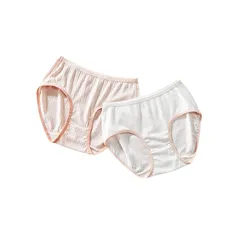 【新品】 [Hapipana] 女の子 ジュニア ショーツ 2枚セット モダール キッズ 女児 パンツ 小学生 中学生 下着 子供肌着 開発期 綿 薄手 抗菌防臭 通気 130 140 150 160 170（2枚組C，140）