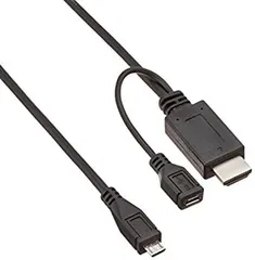 【中古】「未使用品」ELECOM MHL変換ケーブル 1m ブラック MPA-MHLHD10BK