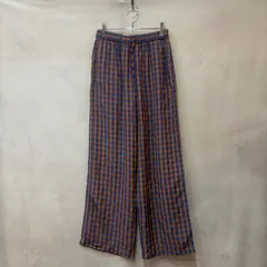 BEAUTY&YOUTH UNITED ARROWS ビューティアンドユース ユナイテッドアローズ ギンガムチェックイージーパンツ ウォッシャブル オレンジ系 M レディース USED