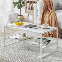 LunarLight ローテーブル 幅80奥行45高さ38cm センターテーブル リビングテーブル コーヒーテーブル 机 座卓 コンパクトデザイン 収納棚板の高さ可動式 床傷防止用のアジャストフェルト付き 強度安定 錆び防止 耐摩耗性 防水性 耐熱性機能 ts