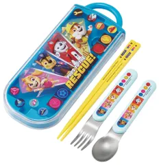 スケーター(Skater) カトラリーセット 箸 スプーン フォーク スライド式  抗菌 トリオセット パウ・パトロール 25  TACC2AG-A