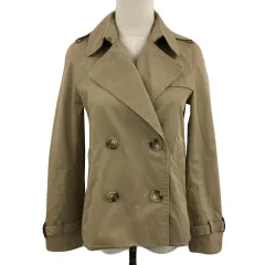 B&Y ユナイテッドアローズ BEAUTY&YOUTH ビューティー&ユース コート トレンチ ショート丈 無地 長袖 S ベージュ