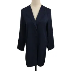 ユナイテッドアローズ A DAY IN THE LIFE UNITED ARROWS ジャケット シングル ロング丈 薄手 無地 長袖 紺 ネイビー