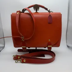 HERZ ヘルツ 3way ビジネスバッグ 本革 レッド リュック ショルダー L0←755のサムネイル