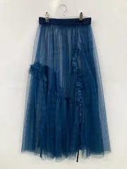earth music&ecology アースミュージックアンドエコロジー ロングスカート F ブルー