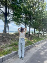 ZARA ザラ ベスト USA M アイボリー 無地