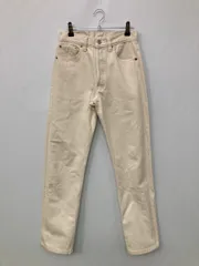 LEVI STRAUSS & CO. リーバイストラウスアンドカンパニー デニムパンツ W28 L34 アイボリー フルレングス 無地 ワンポイント スタンダード ストレート レギュラー リジッド・ワンウォッシュ