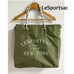 LeSportsac   レスポートサック　2wayトート　BIRCH/OLIUE PLACEMENT 2023年製　A4サイズ収納可　お出掛け　カーキ　送料込み  6463564