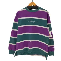 チャンピオン Champion ボーダー ヘビーウェイト L/S カットソー ロンT 袖目つき メンズ import：M 