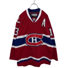 美品CCM NHL モントリオール・カナディアンズ ゲームシャツ アイス