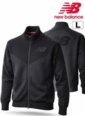 【美品】newbalance golf ニューバランスゴルフニットジャケット フルジップ ブラック メンズL相当《0319-02》