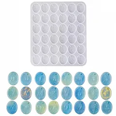 サムコス アルファベット 数字 シリコンモールド 通し穴 UVレジン エポキシ樹脂 DIY 手作り ピアス イヤリング ネックレス ペンダント キーホルダー 抜き型 キット 道具 樹脂工芸品 贈り物 12.8*11cm 0