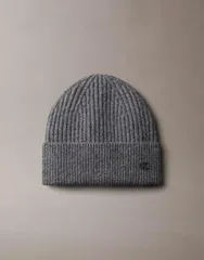 カルバンクライン レディース アクセサリー 帽子 ウール Calvin Klein wool beanie Gray グレー