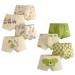 【新品】 [Hapipana] 男児 ボクサーブリーフ 8点セット キッズ ボクサー パンツ ショーツ 下着 綿 通気 男の子 子供服 短パン ボーイズ ジュニア 幼児 小学生 恐竜 メサ 弾力性 ライクラ 100 110 120 130 140 150(恐竜