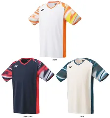 ヨネックス YONEX テニス メンズゲームシャツ フィットスタイル  スポーツ シャツ Tシャツ ウエア トップス 半袖 トーナメント ツアー ゲーム 試合 練習 トレーニング メンズ 男性  10577 011 ホワイト