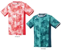 ヨネックス YONEX テニス メンズゲームシャツ フィットスタイル  スポーツ シャツ Tシャツ ウエア トップス 半袖 トーナメント ツアー ゲーム 試合 練習 トレーニング メンズ 男性  10575 321 パールレッド