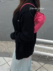 【中古】PRADA プラダ ハンドバッグ ピンク ナイロン ヴィンテージ レディース【中古美品】HIBUOCHI VINTAGE