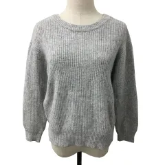 アーバンリサーチ ドアーズ URBAN RESEARCH DOORS セーター ニット ラウンドネック プルオーバー リブ ウール 長袖 M グレー
