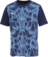 プーマ PUMA サッカー TEAMULTIMATE グラフィック ゲームシャツ メンズ 男性 トップス Tシャツ ウェア 試合 大会 フットサル 吸水速乾 ドライ 練習 トレーニング  706791 06 PUMANAVY-PUMAWHIT