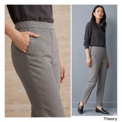 セオリーリュクス 21AW ストレッチクロップドパンツ メタルグレー 36