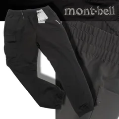 新品正規 mont-bell モンベル 撥水・UVカット WARM ACTION ソフトシェル ジョガー パンツ105(XL)ブラック(BLACK) AMPL203